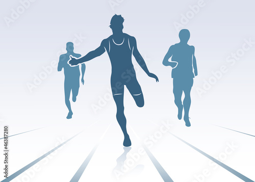 Race background - vector illustration