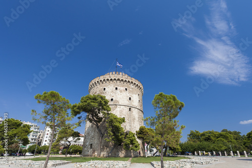 The white tower ,Thessaloniki city in Greece