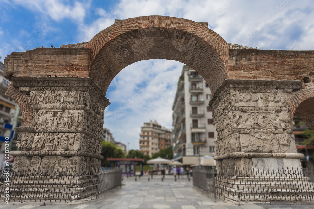 The Arch of Galerius or kamara in Thessaloniki,Greece
