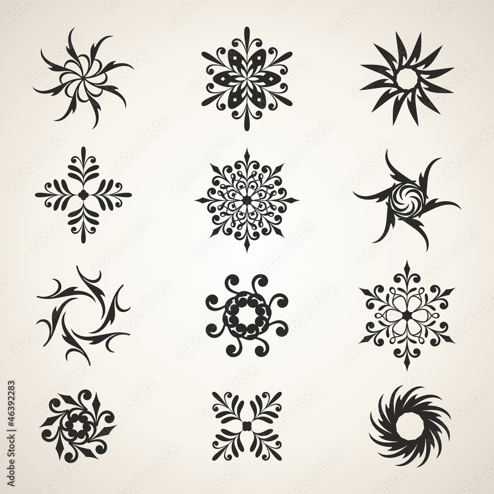 Elements set, logo design Elements set, logo design