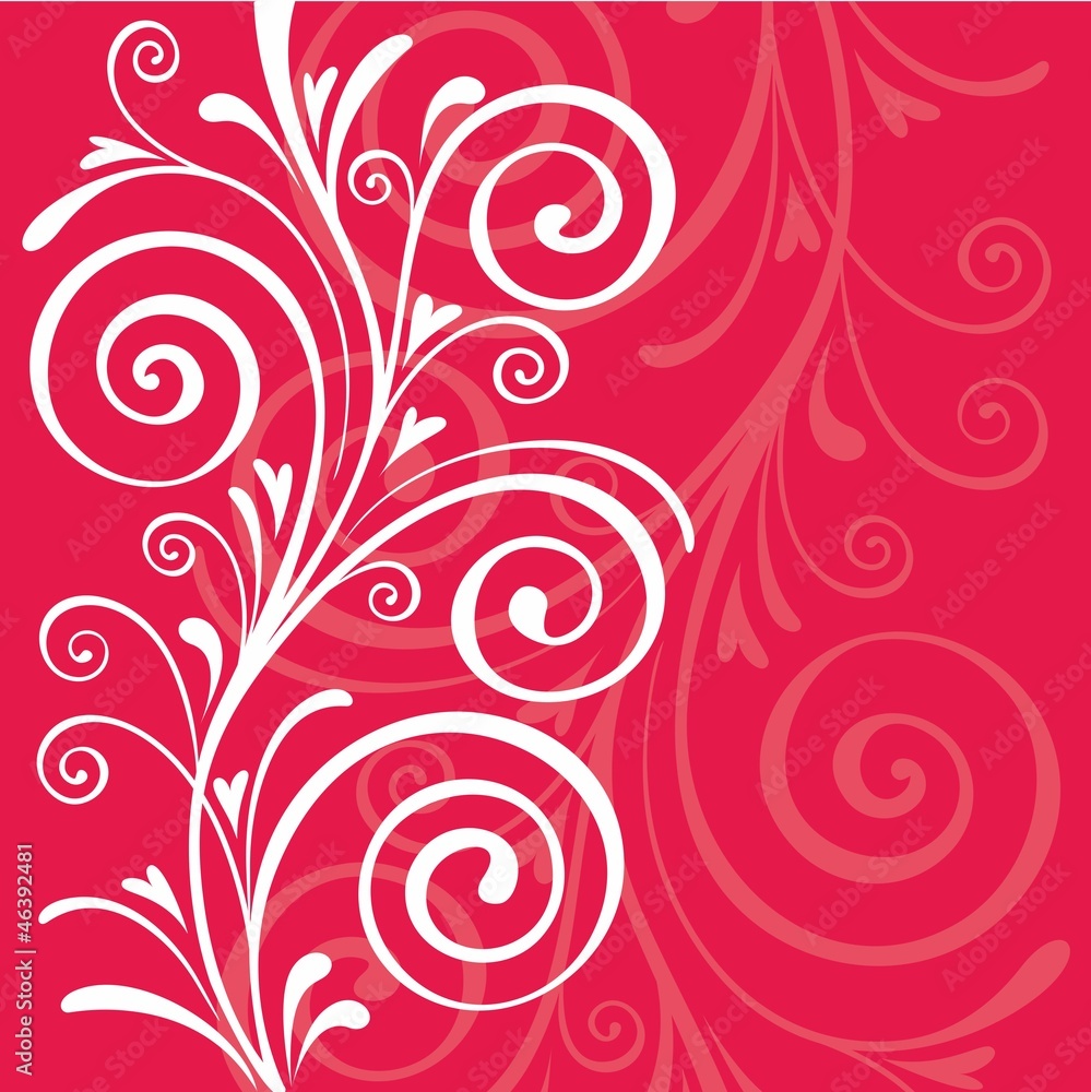 Background with floral element Background with floral element