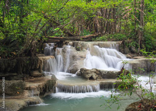 Erawan Waterfall  level 5 Kanchanaburi  Thailand