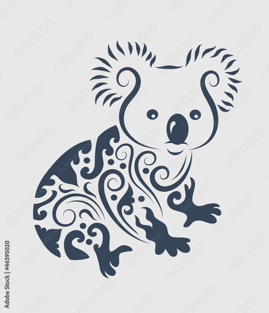 Obraz premium Koala tattoo design