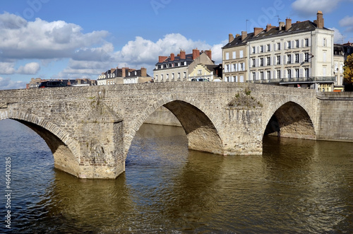 The old bridge at Laval in France