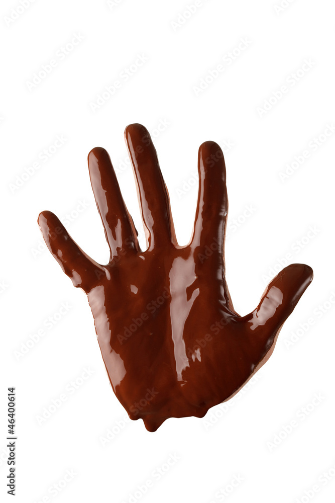 Obraz premium chocolate hand