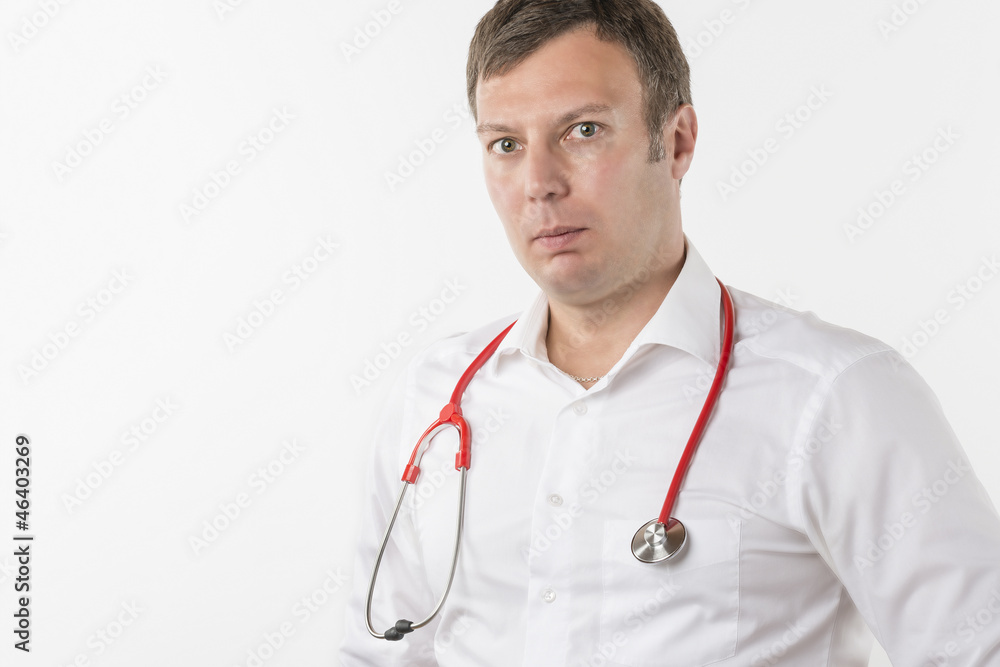Man with stethoscope Man with stethoscope