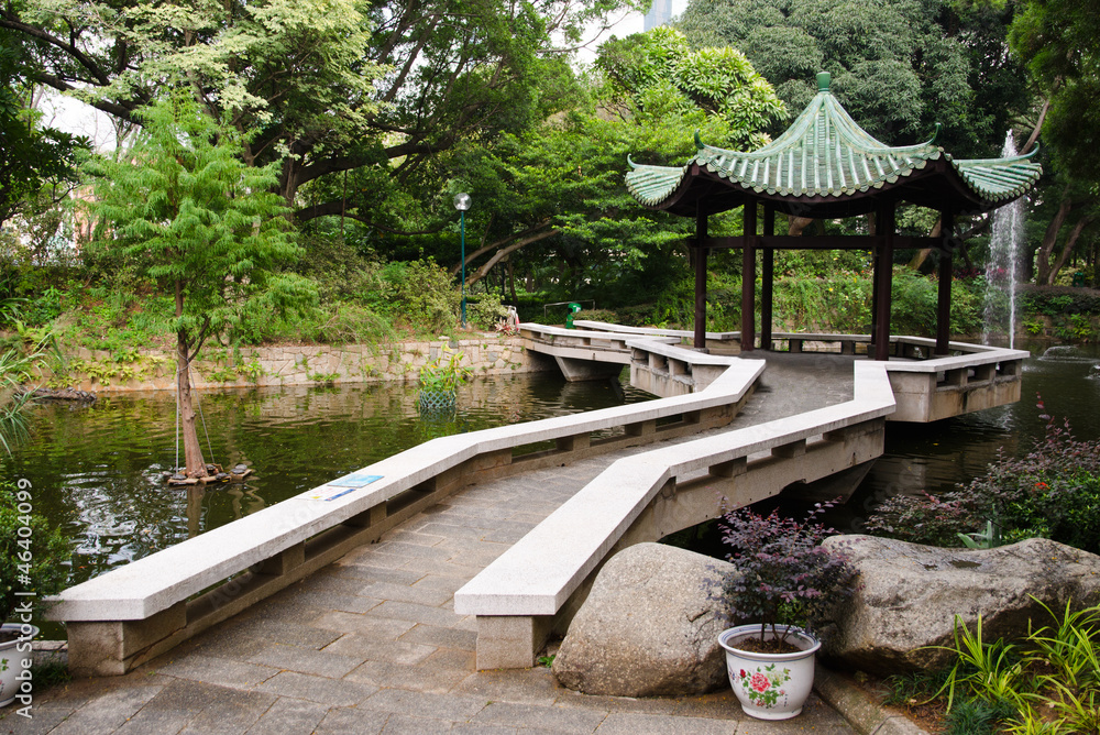 Fototapeta premium Pavilion of traditional chinese garden