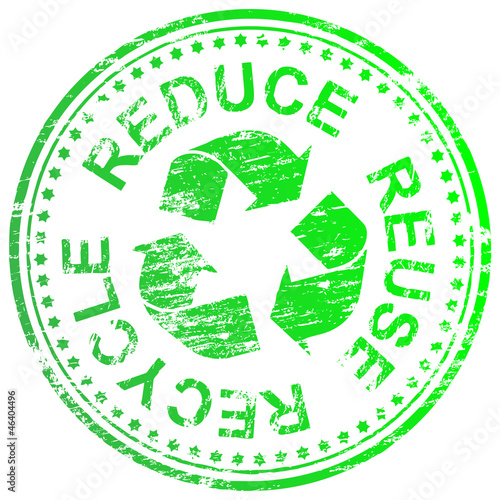 Reduce Reuse Recycle Stamp