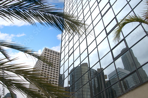 Downtown Skyscrapers of Los Angeles California USA photo