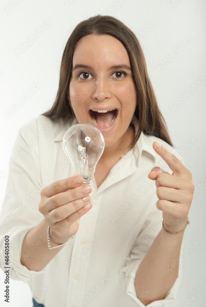 Woman having an idea