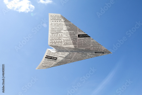 Newspaper Airplane