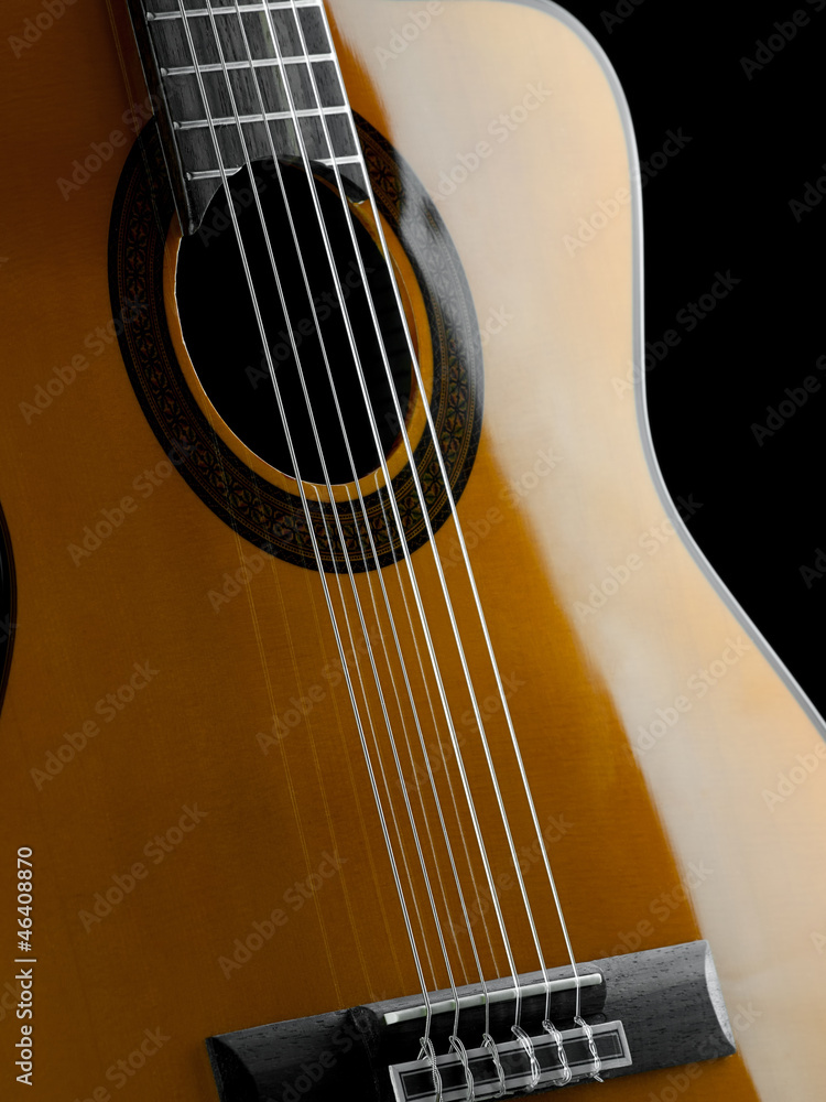 Obraz premium Classical guitar closeup