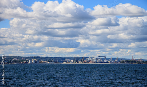 Wallpaper Mural Panoramic view of the port in Gdynia, Poland. Torontodigital.ca