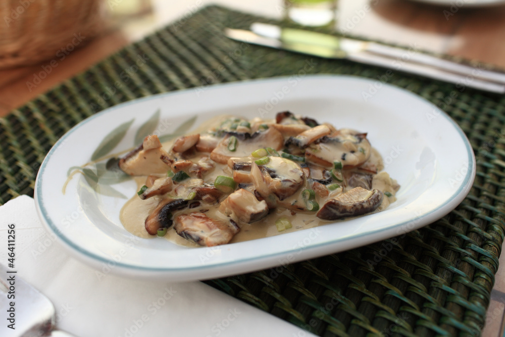Mushrooms with gravy Mushrooms with gravy