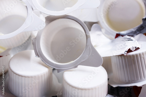 some plastic trash