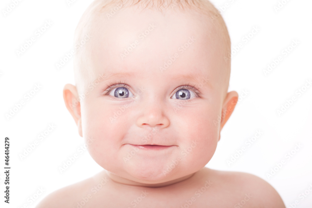 bright closeup portrait of adorable baby bright closeup portrait of adorable baby