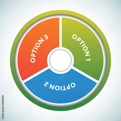 Multicolored presentation color circles template