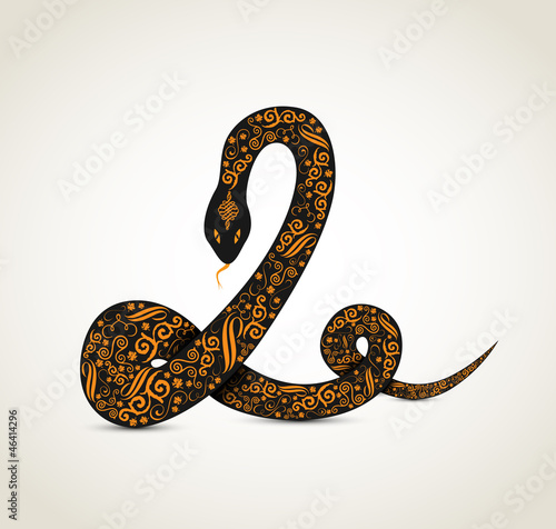 Snake with ornaments