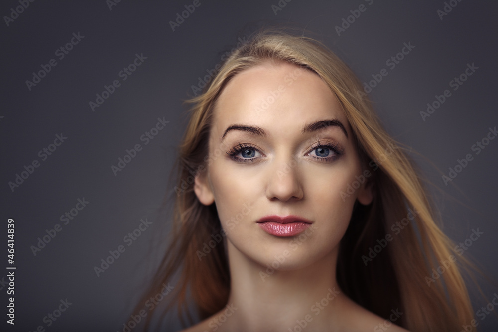 Fototapeta premium blonde hair blowing