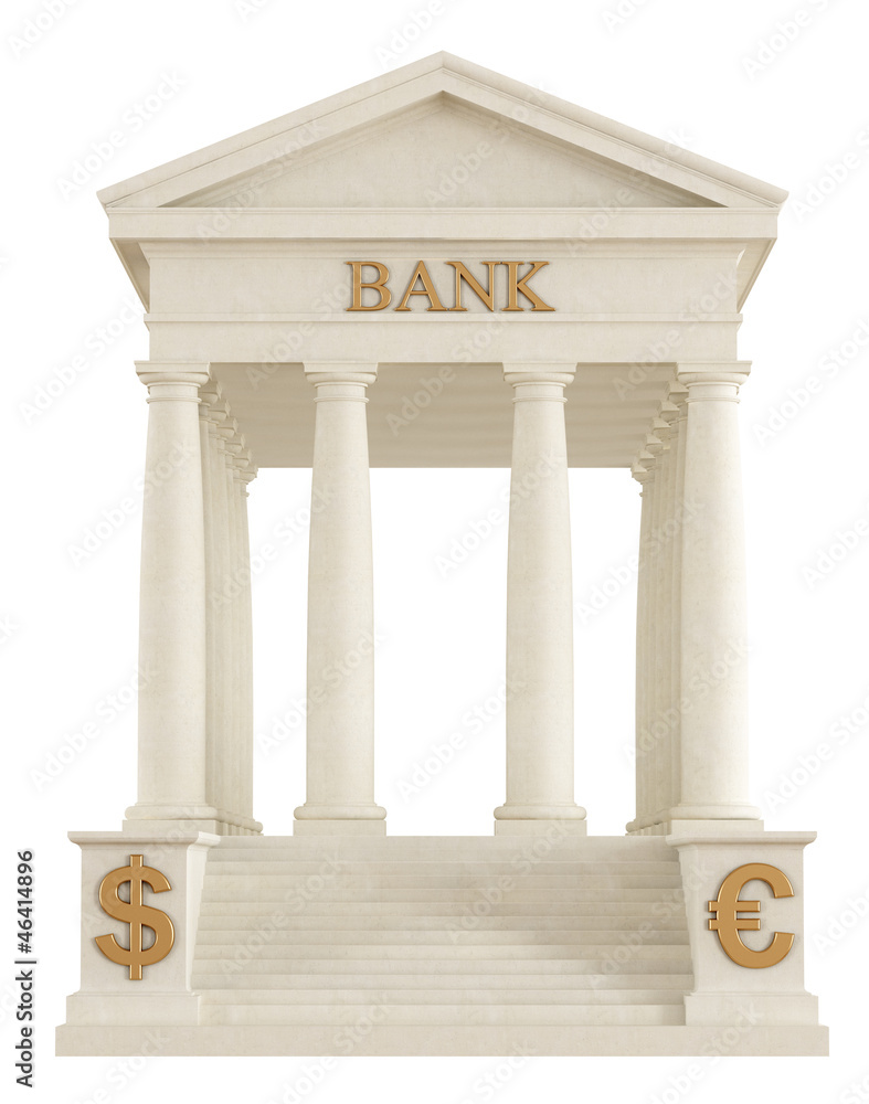Obraz premium stone bank icon