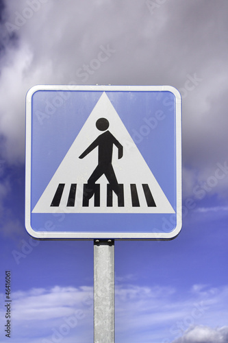 Pedestrians step signal