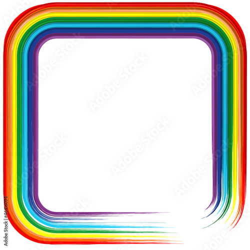 Art rainbow frame abstract vector background 4