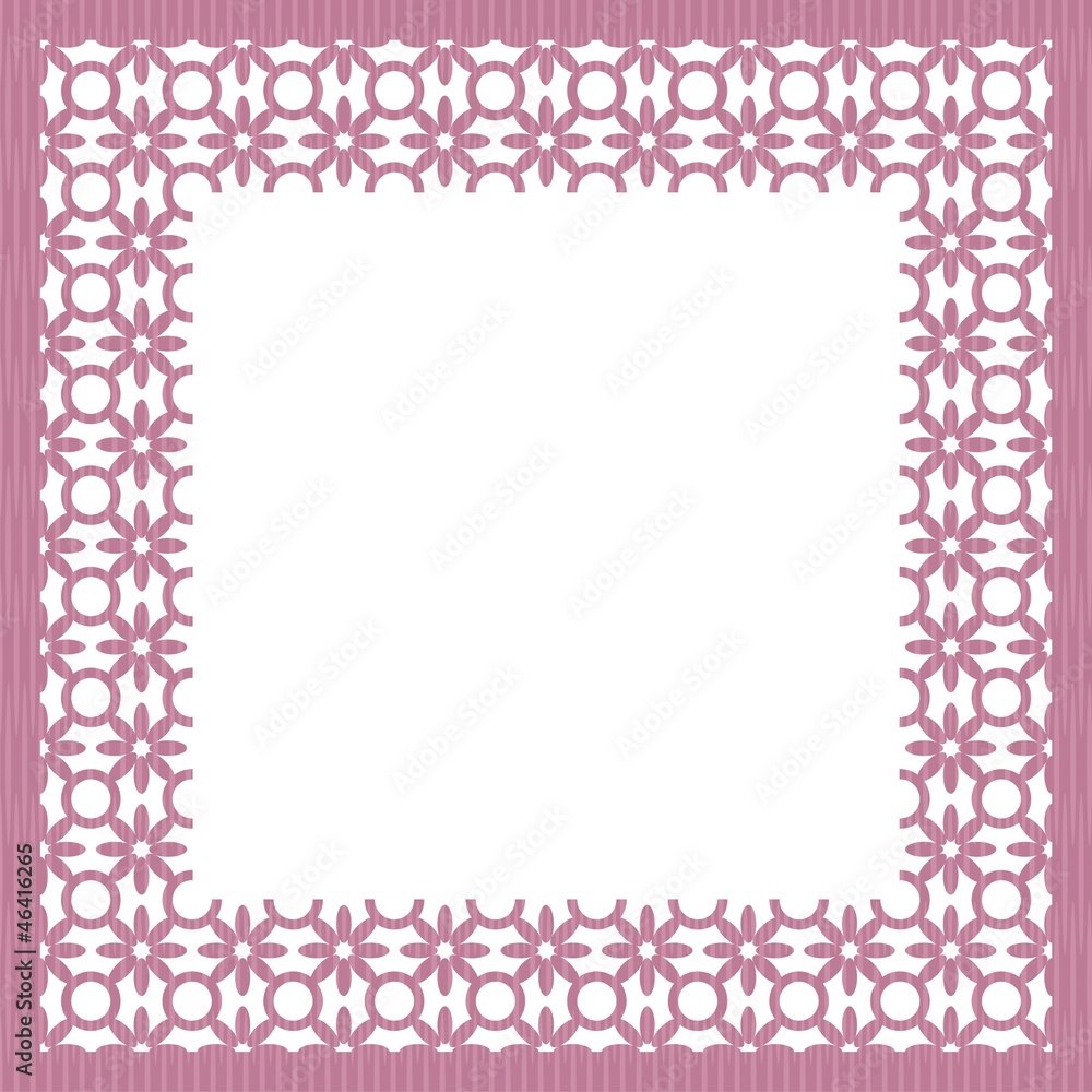 frame with white lace frame with white lace
