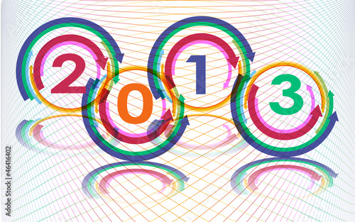 New year 2013, vector