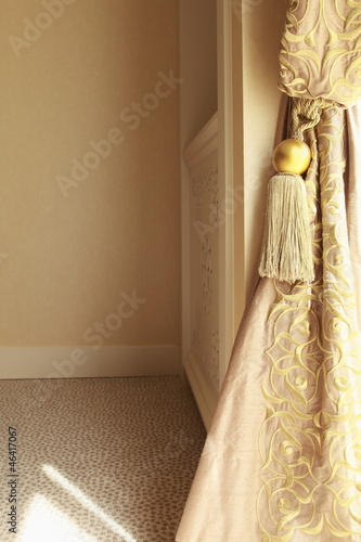 Curtain drapes and tassel