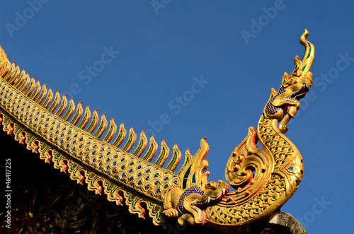 roof of buddhist temple