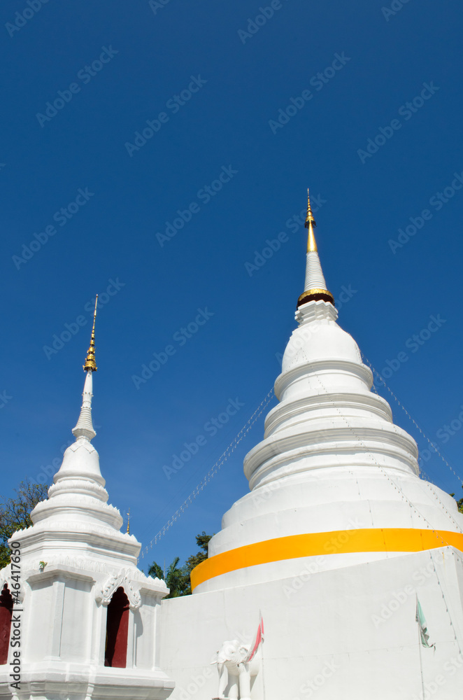 pagada in Buddhist temple in Chiang Mai pagada in Buddhist temple in Chiang Mai