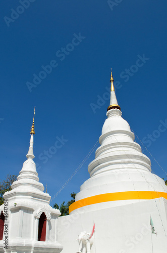 pagada in Buddhist temple in Chiang Mai