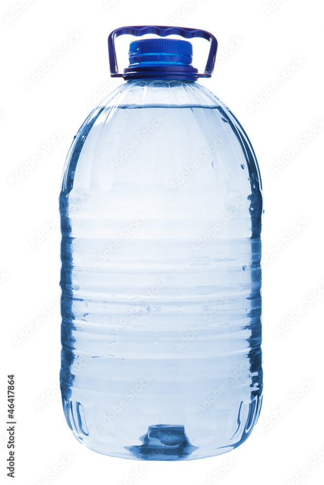 Bottled water isolated over a white background Bottled water isolated over a white background