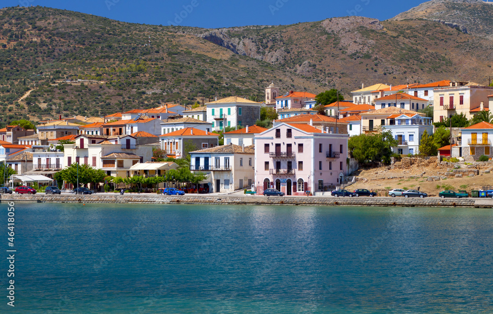 Scenic fishing village of Galaxidi in Greece