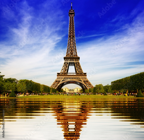 Eiffel Tower in Paris abstract reflection © wajan