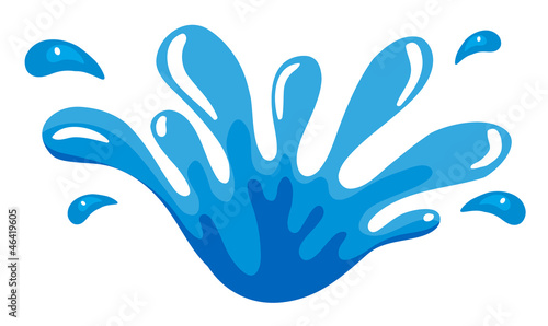 a blue color splash