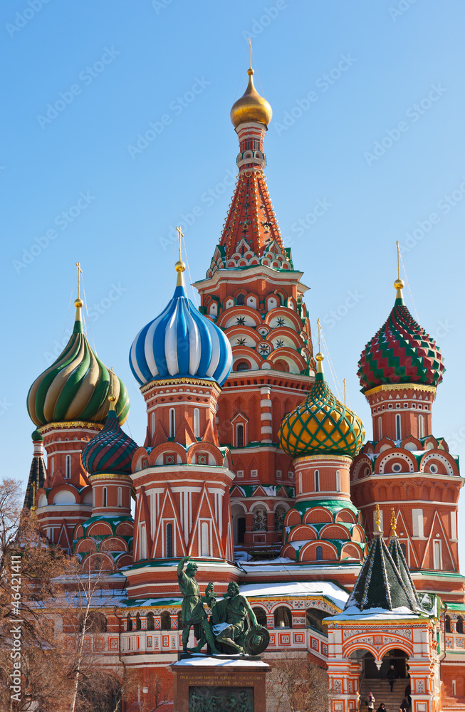 Saint Basil Cathedral on Red square, Moscow