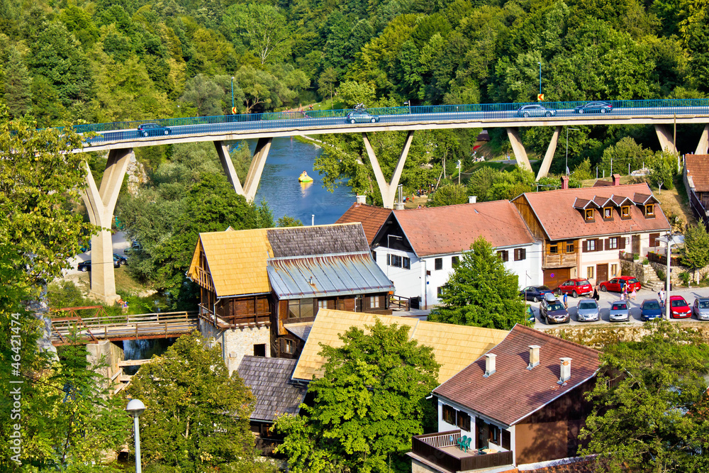 Fototapeta premium Rastoke - beautiful green nature tourist destination