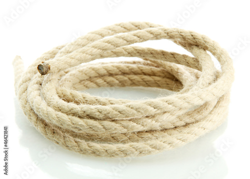 roll of rope, isolated on white