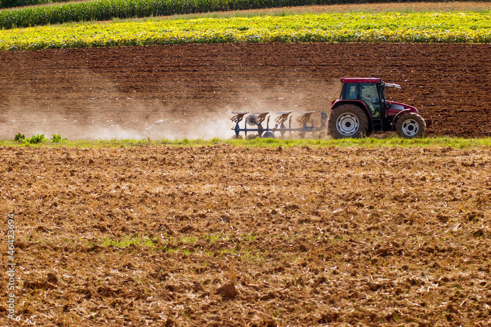 Obraz premium Pflügen