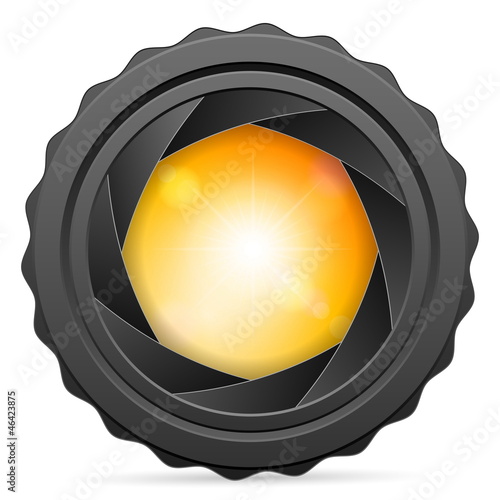 camera shutter with sunspot