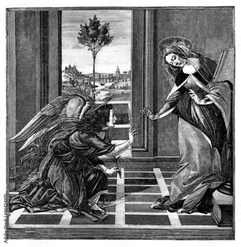 Annunciation : Virgin Mary & Archangel Gabriel photo