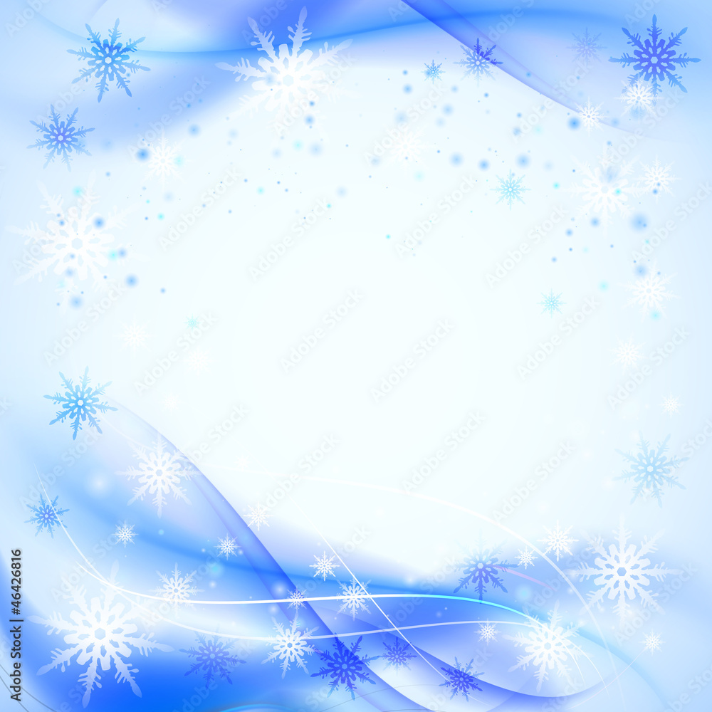 Background with snowflakes Background with snowflakes