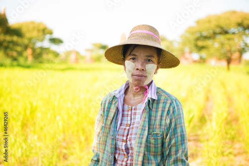 Mature Burmese farmer
