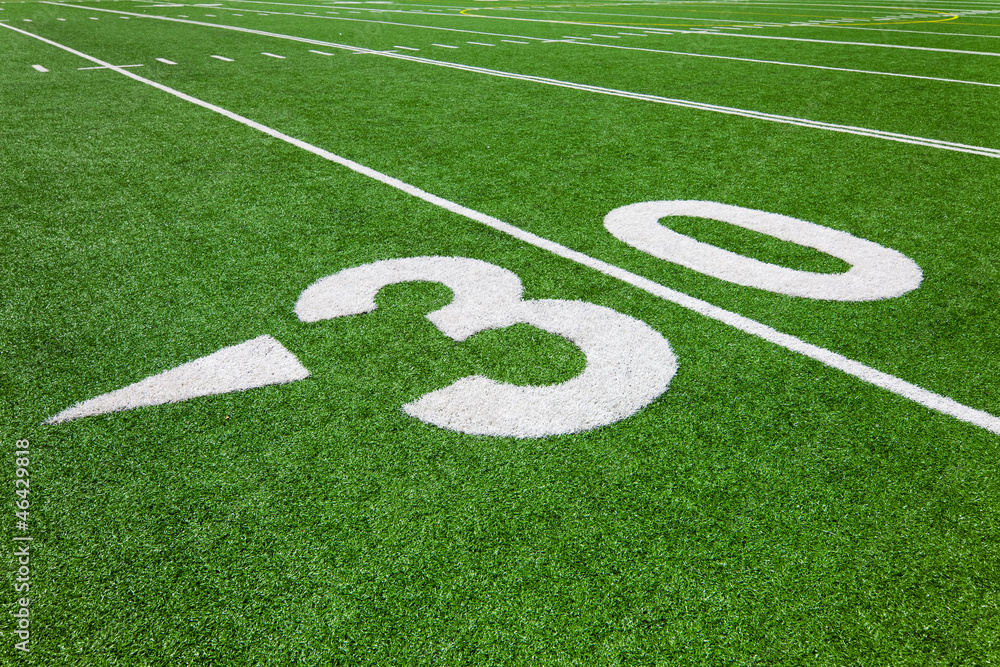 Obraz premium thirty yard line - football