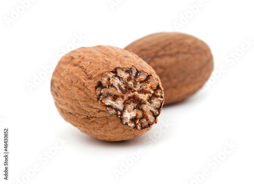 nutmeg isolated on white background