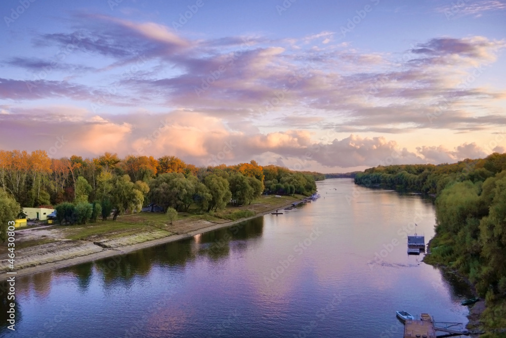 landscape sunset river landscape sunset river