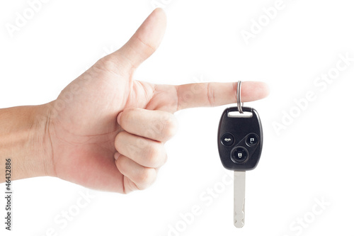 Car key remote with hand