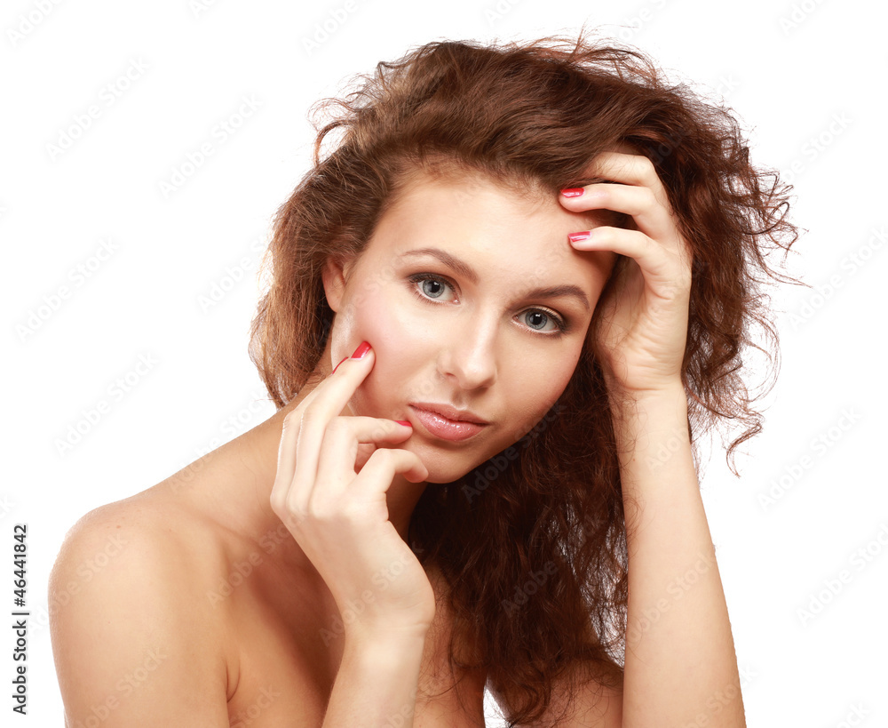 Fototapeta premium Portrait of the young beautiful girl