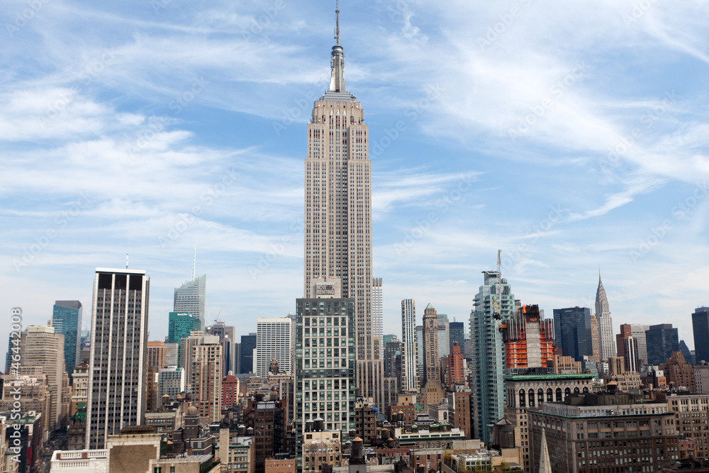 Empire State Building in New York - obrazy, fototapety, plakaty 